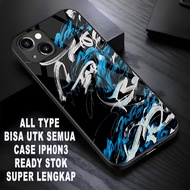 IPHONE (CS45) glossy glitter Softcase ALL TYPE abstract calligraphy motif ip 6 7 7+ 8 8+ x xr xs max