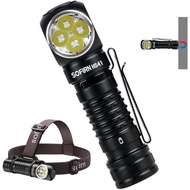 Lampu Kepala 4000 Lumen Boleh Dicas Semula, Lampu Kepala LED EDC Sofirn HS41 dengan Tapak Magnetik, 