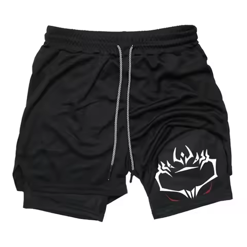 Men's 2-in-1 Athletic Shorts High-Performance Printed Style for Gym Workouts & Running Summer Jogger