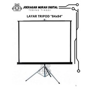 LAYAR 84x84" INCH TRIPOD SCREEN GOOD PROJECTORPIXEL