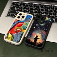 Compatible with iphone 16 Pro Max 15 Casing Oil painting starry sky child 11 12 13 14 Pro 7 8 Plus X