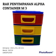 ALPHA CONTAINER STORAGE RACK M 3 GLOBAL EAGLE PLASTIC LMEGPL0100
