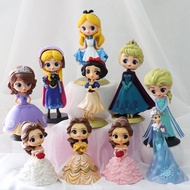 High Quality Snow White Plastic Princess Elsa Annabelle Cinderella Alice Mermaid Birthday Cake Decor
