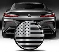 Biomar Labs Compatible with BMW Emblem 51148219237 Trunk Tuning Badge 74mm Silver USA Flag EZ 23