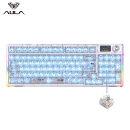 AULA | F98pro V3 Wireless Mechanical Keyboard Knob OLED Display Hot Swap RGB Tri-mode BT5.0/2.4G/USB