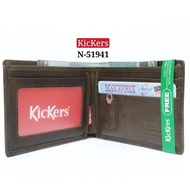 Kickers Leather Bifold Wallet For Men Free SIM Card Pin ( M-51941 ) Dompet Kulit Lelaki