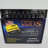 USB equalizer parametric Preamp ADS AB 999 KEQ USB BLUETOOTH
