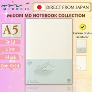 MIDORI MD Notebook A5 Grid Lined Blank Dot Grid Journal From Japan
