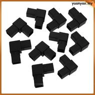 10 Pcs Square Tube Connector Pvc Connectors Push-to-connect Fittings Coupling yuanyao