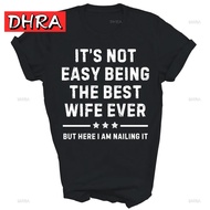 Bukan Mudah Menjadi Isteri Terbaik Suami Hadiah Baju Uniseks Baju Vintaj Berwarna-warni Comel Baju B