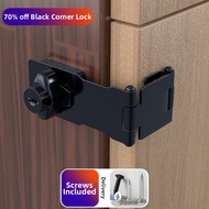 QIUZHISE | Non-Drilling Freezer Drawer Security Lock with Keyplate 90 Degrees