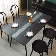 PVC Table runner 6seater Modern simple Nordic tablecloth-30x135cm Table Cloth Waterproof Table Runne