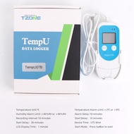 TempU07B เครื่องบันทึกอุณหภูมิ/ความชื้นแบบ USB Data Logger เครื่องวัดอุณหภูมิและความชื้นแบบดิจิตอลคว