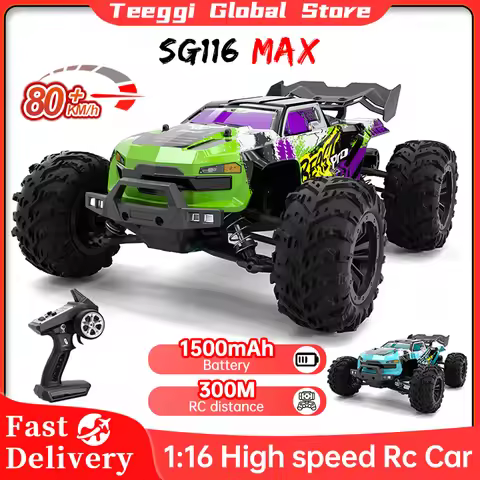 ZLL SG116 MAX 1:16 High Speed Drift Racing 80KM/H Brushless Motor 4WD SG116 Pro 40KM/H RC Car Off Ro