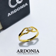 ARDONIA Cincin Rhombus Emas 375 (9K Gold / 375 Gold)