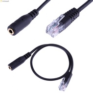 30cm 3.5mm OMTP Smartphone Headset to 4P4C RJ9/RJ10 Phone Adapter Cable Cord   LLMA