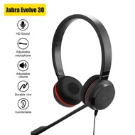 Jabra Evolve 30 USB Wired Noise Cancelling Headphones Adjustable Microphone Wire-Controlled Headset 