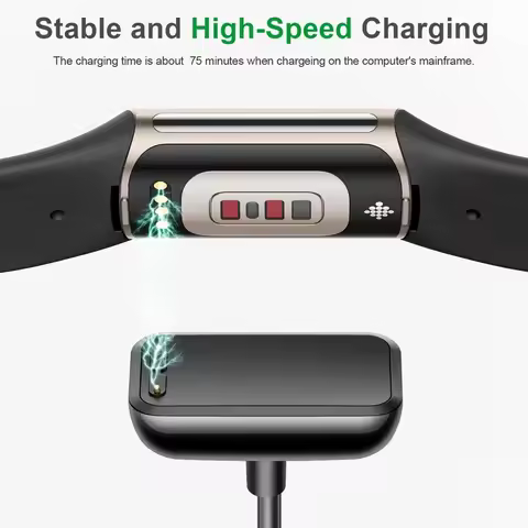 USB Magnetic Charger For Fitbit Charge 5 6 Charging Cable For Fitbit Luxe Smart Watch Portable Charg