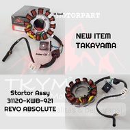 SPULL STATOR ASSY+Pulser (12 S) HONDA REVO ABSOLUTE [31120-KWB-921] TAKAYAMA TKYMORISINIL