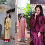 Thu Vu silk ao dai set - designer ao dai - traditional ao dai - CNY ao dai - evening ao dai