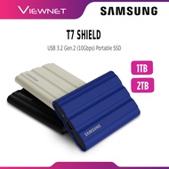 SAMSUNG EXT SSD T7 SHIELD USB 3.2 GEN.2 (10GBPS) EXTERNAL SOLID STATE DRIVE WITH IP65 WATER & DUST P
