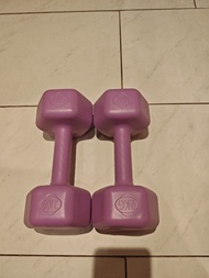 一對2KG紫色啞鈴