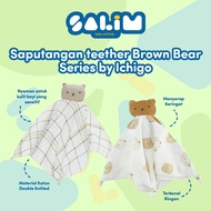 Brown Bear Series by Ichigo teether - Baby handkerchief