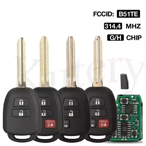 jingyuqin 2/3/4 BTN B51TE/B71TH 89070-52D70 Remote Control Car Key Fob 314.4/315MHZ With H / G Chip 