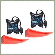 (QJWR) 2X Car Air Pump Wedge Inflatable Hand Pump Car Door Window Shim Entry Open Tool Kit