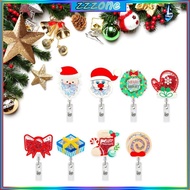 zzz 3 8Pcs Christmas Badge Holder Glitter Quicksand Badge Holder Name Card Holder