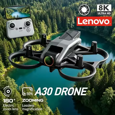 Lenovo A30 PRO Foldable RC Quadcopter 4K 8K Aerial Drone Full Wrap Protection Racing Style Outdoor F