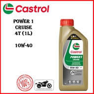 [100% ORIGINAL ] CASTROL POWER 1 CRUISE 15W-50 15W50 4T (1L) MOTORCYCLE ENGINE OIL / MINYAK HITAM CA