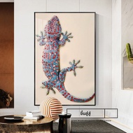 ZWART | ภาพวาดสัตว์กิ้งก่าหรูหราสำหรับทางเข้า