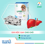 BOSSEN - LIVER shield (dogs) giải độc gan cho chó và phòng táo bón 1 hộp 12 viên