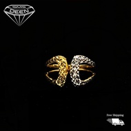 SMS DEEN Fancy Ring, ±4.2GM - Gold 916 Emas - Cincin (Sz: 18 - 4.24GM)
