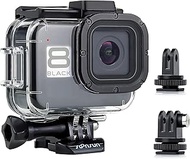 SOONSUN Waterproof Case for GoPro Hero 8 Black,196ft/60M Underwater Case Diving Housing with Built-i