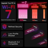 FENVI WI-FI 7 BE200 PCIE WiFi Adapter FV-BE8800 WIfi7 BT5.4 Tri-Band 2.4G/5G/6G Desktop Network Card