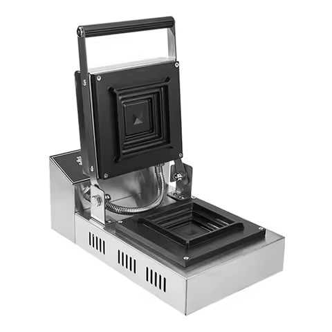 Commercial Mirror Sandwich Waffle Toaster Gelato Panini Press Brioche Burger Machine 900W Electric G