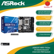 ASROCK H610M-ITX/ac Intel LGA1700 Socket ITX Motherboard