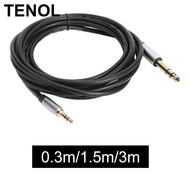 [TENOL] 3.5mm to 6.35mm Audio Cable 3.5 mm 1/8 inch Male to 6.35mm 1/4 inch Male for