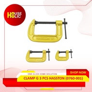 HASSTON C-Clamp Tool 1 Set Yellow C-Clamp C-Clamp/ 3 Pcs (0760-001)