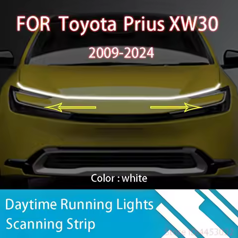 DRL Start Scan Strips Light FOR Toyota Prius 2009-2024 Car Hood Light Decorative Ambient Lamp 12V 59