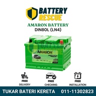 [Installation Provided] DIN80 | DIN80L | LN4 | Amaron Hi-life PRO Bateri Kereta Car Battery | BMW MERZ PORCHE AUDI