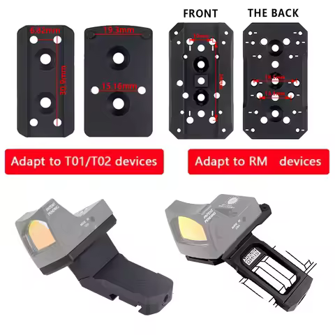 Tactical 45° Offset Riser Optic Bracket Mount for Trijicon RMR Red Dot Scope Sight Mount for GLOCK 1