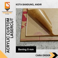 Akrilik Lembaran 5 mm Bening custom lasercut | akrilik lembaran