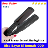 Kemei Catok Rambut Ceramic Heating Plate - KM-329 / Alat Meluruskan Rambut / Alat Pelurus Rambut / Catok Rambut Cepat Panas / Catok Rambut Temperature 220 Derajat Celcius / Catok Rambut Murah / Catok Rambut Bagus Berkualitas