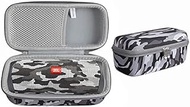 Hermitshell Hard Travel Case Fits JBL FLIP 5 Waterproof Portable Bluetooth Speaker (Black Camouflage)