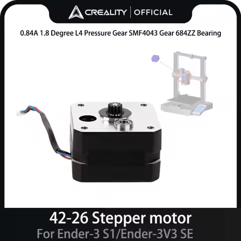 Creality Original 42-26 Stepper Motor 0.84A 1.8 Degree L4 Pressure Gear SMF4043 Gear 684ZZ Bearing f