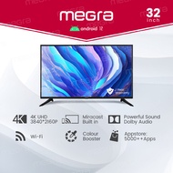 SELF COLLECT/ DELIVERY BY SELLER-KLANG Valley - MEGRA Smart LED TV 32 / 40 / 42 / 43 / 50 / 55 / 58 / 60 / 65 Android Smart TV