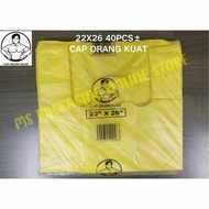 CAP ORANG KUAT 20x24/22x26/24x28/26x33  -40pcs± Disposable plastic bag / singlet bag / handle bag